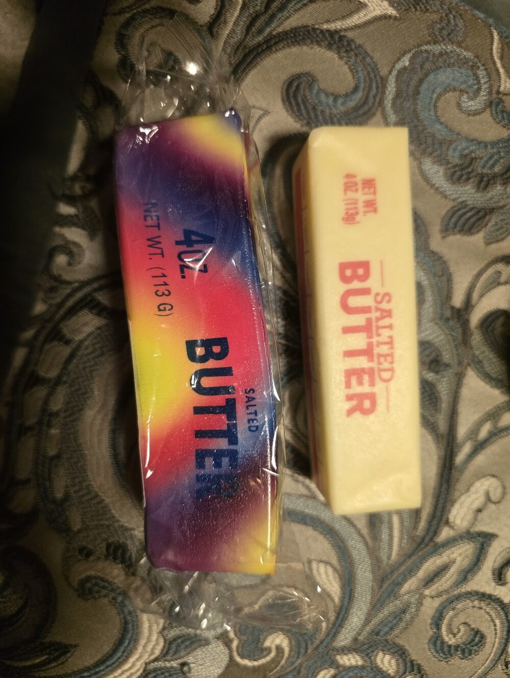 Rainbow Tie Dye Butter Slow-rising Squishy Multicolor. Sensory Toy. Foam